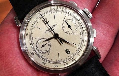 patek philippe rare platinum chronograph 1946 ref 1579